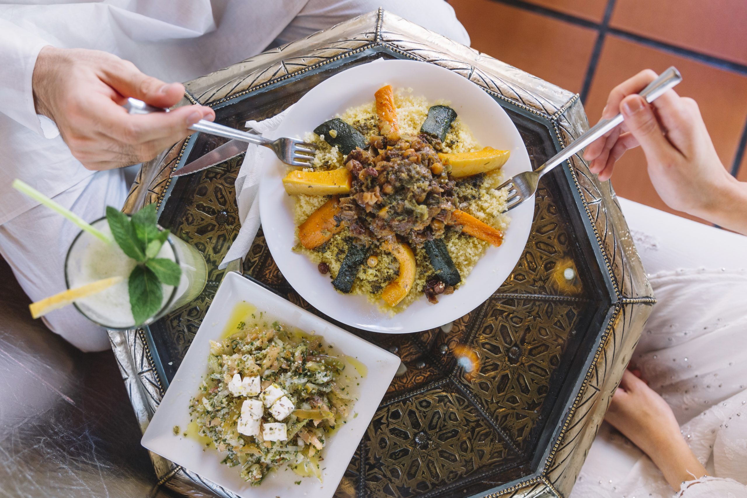 top-view-arab-dish